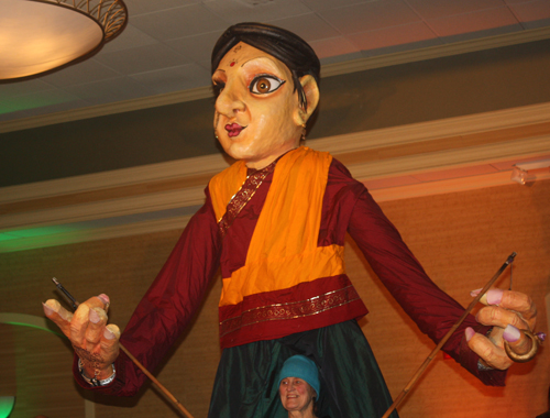 giant puppets from the Cleveland Museum of Art